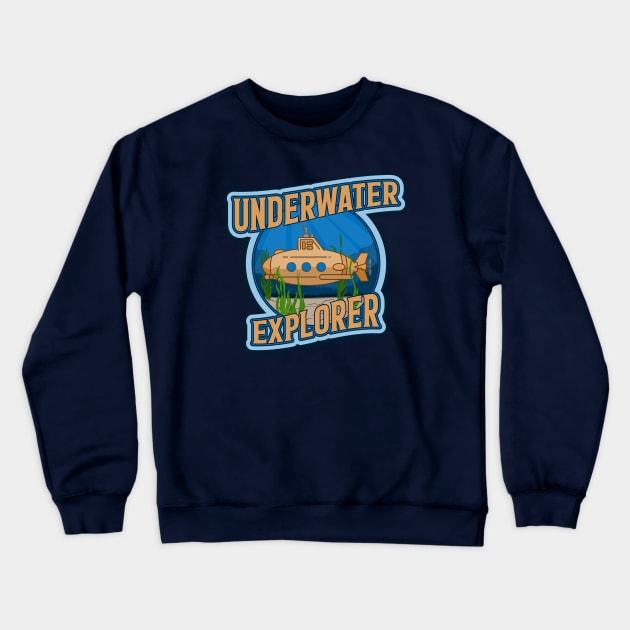 Underwater Explorer Crewneck Sweatshirt by Phil Tessier